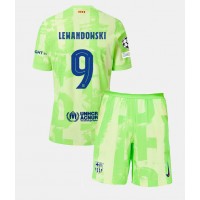 Barcelona Robert Lewandowski #9 Replika babykläder Tredjeställ Barn 2024-25 Kortärmad (+ korta byxor)